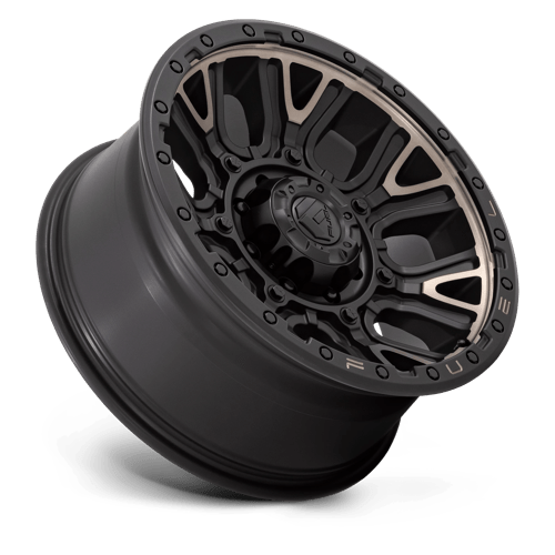 Fuel Offroad D824 TRACTION Matte Black W Double Dark Tint 20x9 +1 8x165.1mm 125.1mm - Wheelwiz