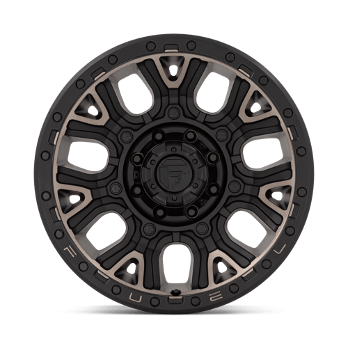 Fuel Offroad D824 TRACTION Matte Black W Double Dark Tint 20x9 +1 8x170mm 125.1mm - Wheelwiz