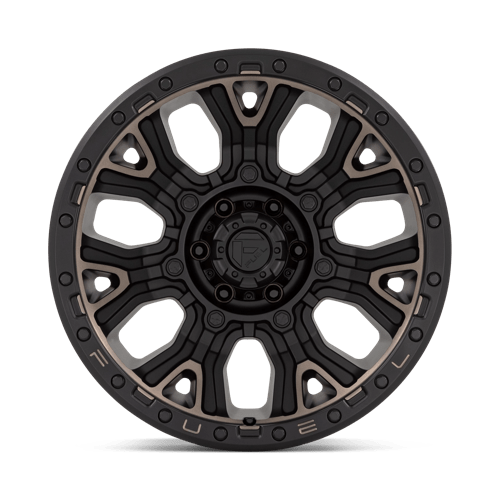 Fuel Offroad D824 TRACTION Matte Black W Double Dark Tint 20x10 -18 6x139.7mm 106.1mm - Wheelwiz