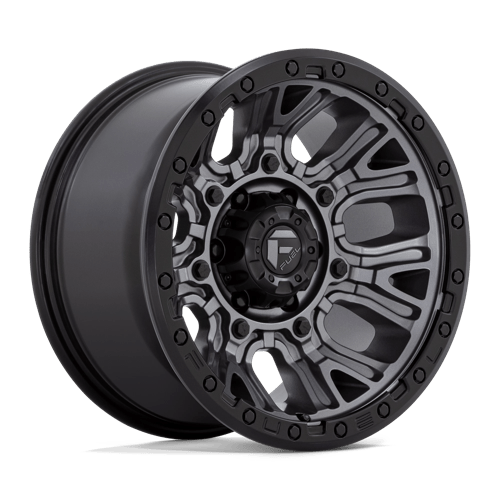 Fuel Offroad D825 TRACTION Matte Gunmetal W/ Black Ring 15x8 -19 5x139.7mm 108mm - Wheelwiz