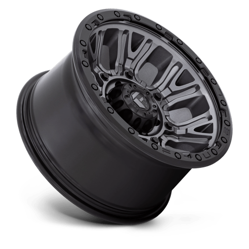 Fuel Offroad D825 TRACTION Matte Gunmetal W/ Black Ring 15x8 -19 6x139.7mm 108mm - Wheelwiz