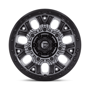 Fuel Offroad D825 TRACTION Matte Gunmetal W/ Black Ring 17x9 -12 5x127mm 71.5mm - Wheelwiz