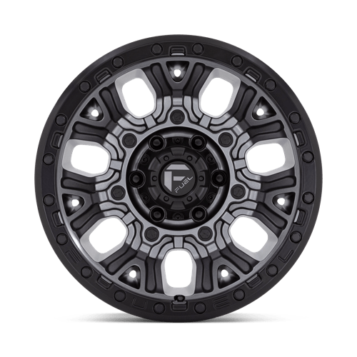 Fuel Offroad D825 TRACTION Matte Gunmetal W/ Black Ring 15x8 -19 5x139.7mm 108mm - Wheelwiz
