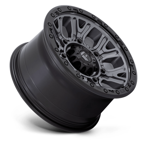 Fuel Offroad D825 TRACTION Matte Gunmetal W/ Black Ring 17x9 +1 6x139.7mm 106.1mm - Wheelwiz