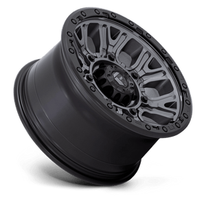 Fuel Offroad D825 TRACTION Matte Gunmetal W/ Black Ring 17x9 +1 6x139.7mm 106.1mm - Wheelwiz