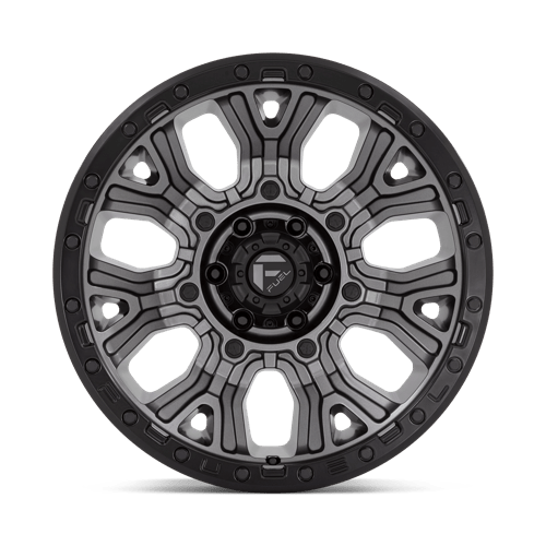 Fuel Offroad D825 TRACTION Matte Gunmetal W/ Black Ring 20x10 -18 6x135mm 87.1mm - Wheelwiz