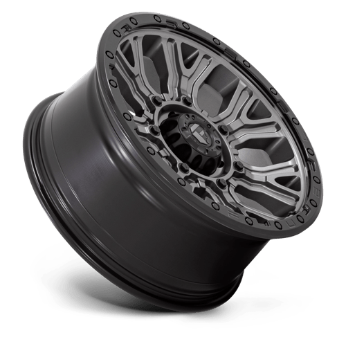 Fuel Offroad D825 TRACTION Matte Gunmetal W/ Black Ring 20x9 +1 6x139.7mm 106.1mm - Wheelwiz