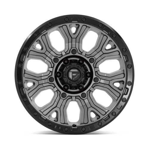 Fuel Offroad D825 TRACTION Matte Gunmetal W/ Black Ring 20x9 +1 6x135mm 87.1mm - Wheelwiz