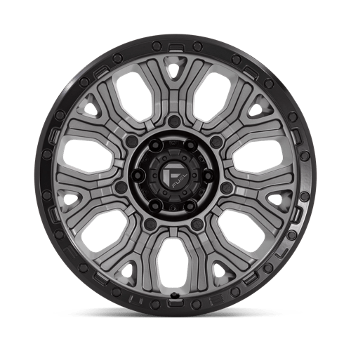 Fuel Offroad D825 TRACTION Matte Gunmetal W/ Black Ring 20x9 +1 6x139.7mm 106.1mm - Wheelwiz