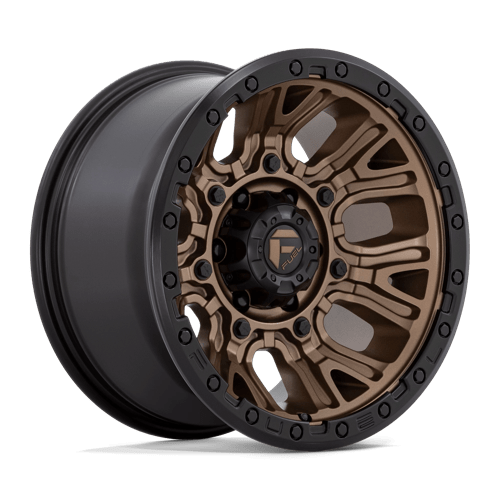 Fuel Offroad D826 TRACTION Matte Bronze W/ Black Ring 17x9 -12 5x127mm 71.5mm - Wheelwiz