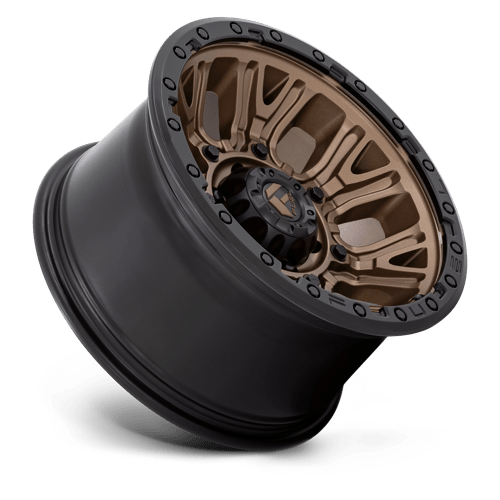Fuel Offroad D826 TRACTION Matte Bronze W/ Black Ring 17x9 -12 5x127mm 71.5mm - Wheelwiz