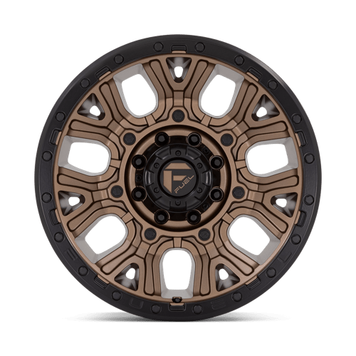 Fuel Offroad D826 TRACTION Matte Bronze W/ Black Ring 20x9 +1 8x180mm 124.2mm - Wheelwiz