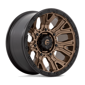 Fuel Offroad D826 TRACTION Matte Bronze W/ Black Ring 20x10 -18 6x139.7mm 106.1mm - Wheelwiz