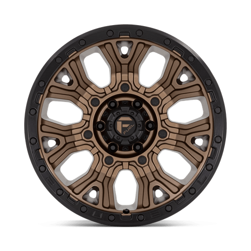 Fuel Offroad D826 TRACTION Matte Bronze W/ Black Ring 20x10 -18 6x139.7mm 106.1mm - Wheelwiz