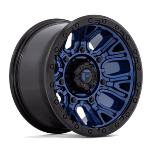 Fuel Offroad D827 TRACTION Dark Blue W/ Black Ring 17x9 +1 5x127mm 71.5mm - Wheelwiz