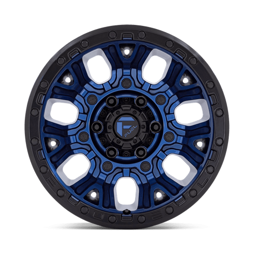 Fuel Offroad D827 TRACTION Dark Blue W/ Black Ring 17x9 -12 5x127mm 71.5mm - Wheelwiz