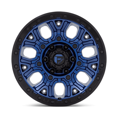 Fuel Offroad D827 TRACTION Dark Blue W/ Black Ring 17x9 +1 6x139.7mm 106.1mm - Wheelwiz