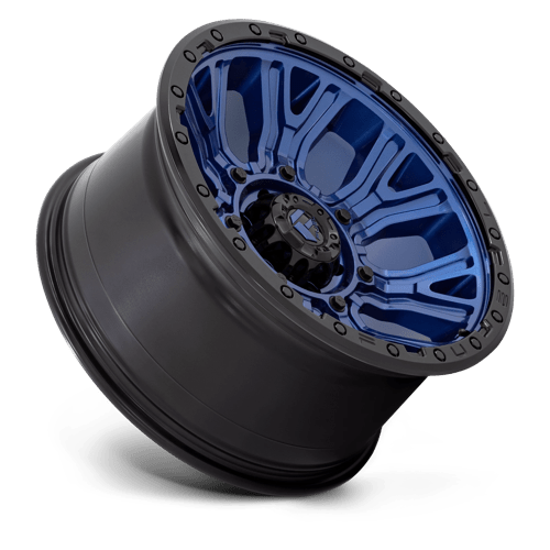 Fuel Offroad D827 TRACTION Dark Blue W/ Black Ring 20x10 -18 6x139.7mm 106.1mm - Wheelwiz