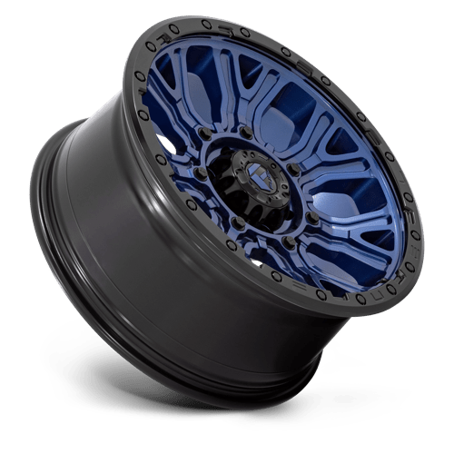 Fuel Offroad D827 TRACTION Dark Blue W/ Black Ring 20x9 +1 6x139.7mm 106.1mm - Wheelwiz