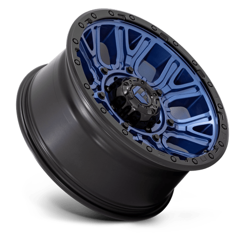 Fuel Offroad D827 TRACTION Dark Blue W/ Black Ring 20x9 +1 8x180mm 124.2mm - Wheelwiz