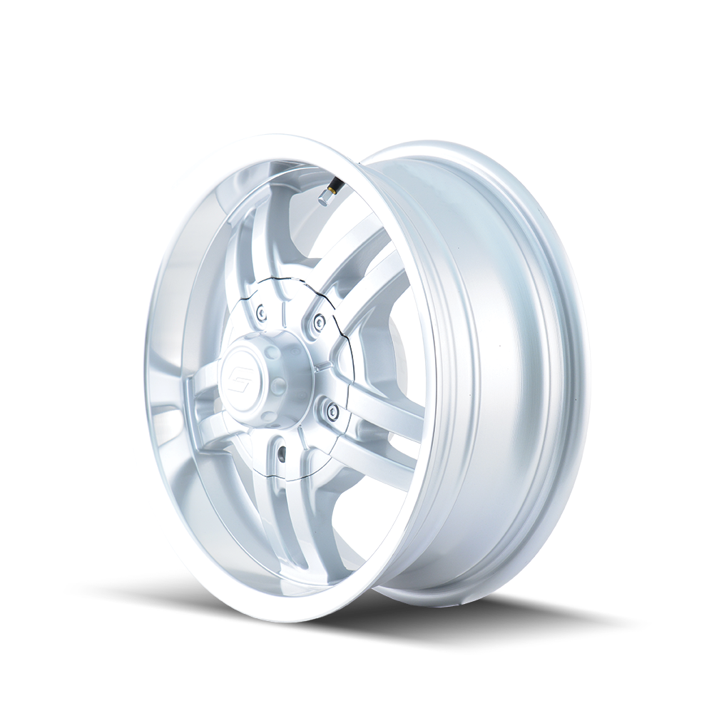 ION 12 Gloss hyper silver machined 15x6 0 5x120.65mm 83.82mm - WheelWiz