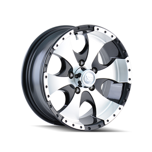 ION 136 Gloss black machined 15x6 0 5x114.3mm 83.82mm