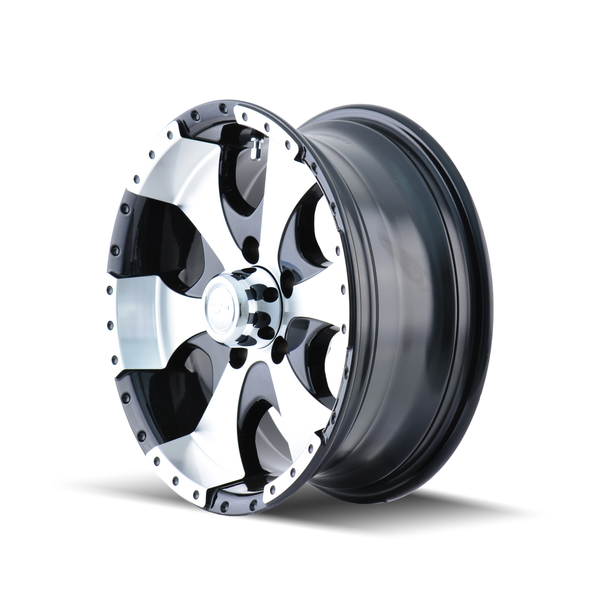 ION 136 Gloss black machined 15x6 0 5x114.3mm 83.82mm - Wheelwiz