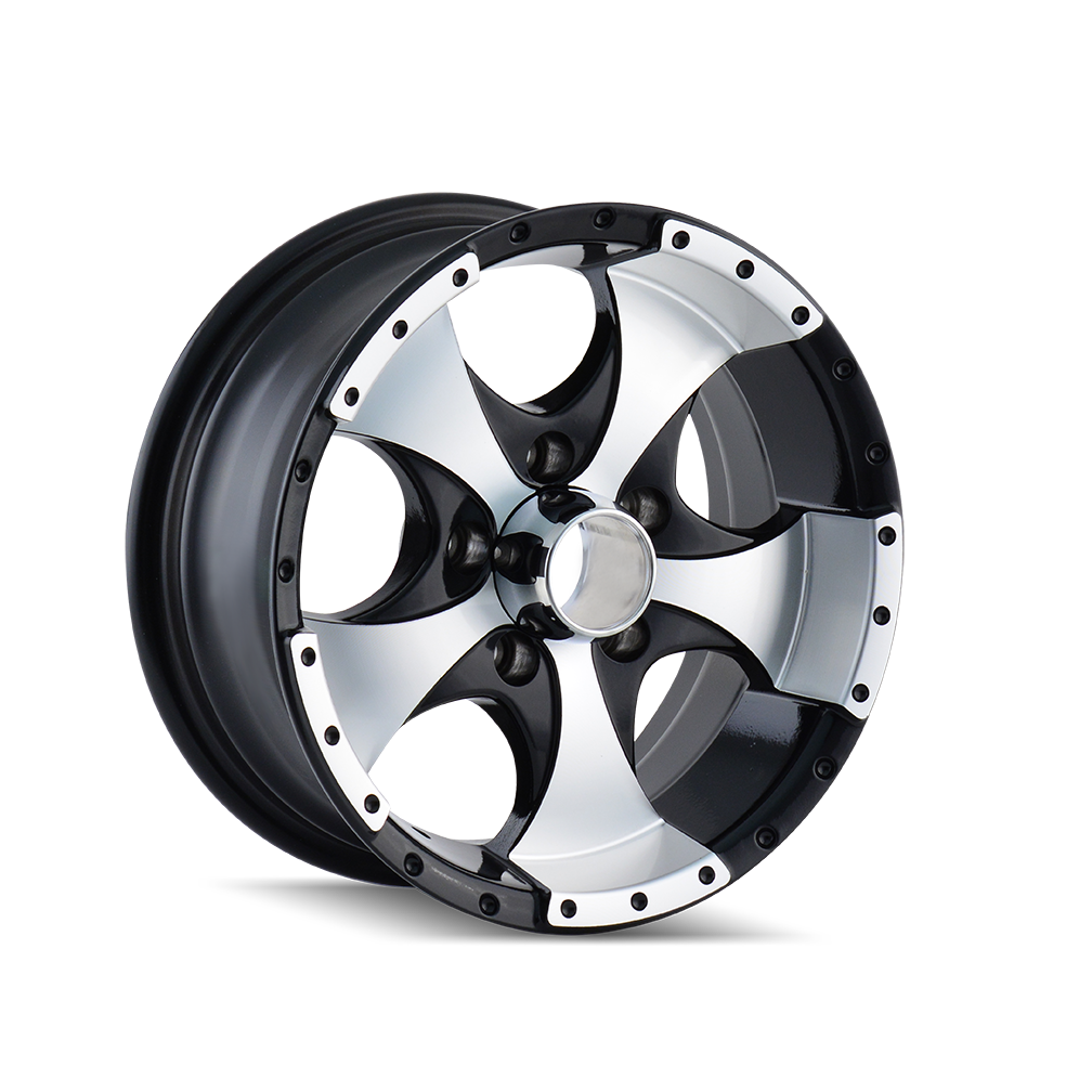 ION 136 Gloss black machined 15x6 0 5x114.3mm 83.82mm - Wheelwiz