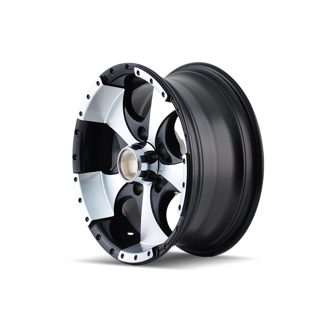 ION 136 Gloss black machined 15x6 0 5x114.3mm 83.82mm - Wheelwiz