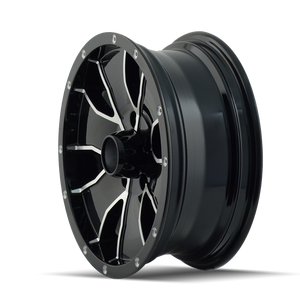 ION 14 Gloss black machined 15x6 0 5x114.3mm 83.82mm - Wheelwiz