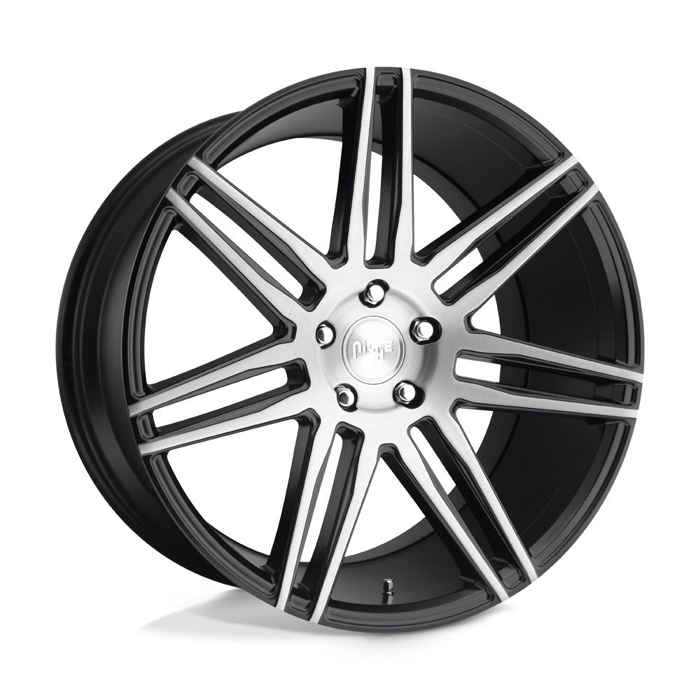 Niche M178 TRENTO Gloss Black Brushed 18x8 +40 5x114.3mm 72.6mm - WheelWiz