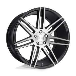 Niche M178 TRENTO Gloss Black Brushed 18x8 +40 5x120mm 72.6mm - WheelWiz