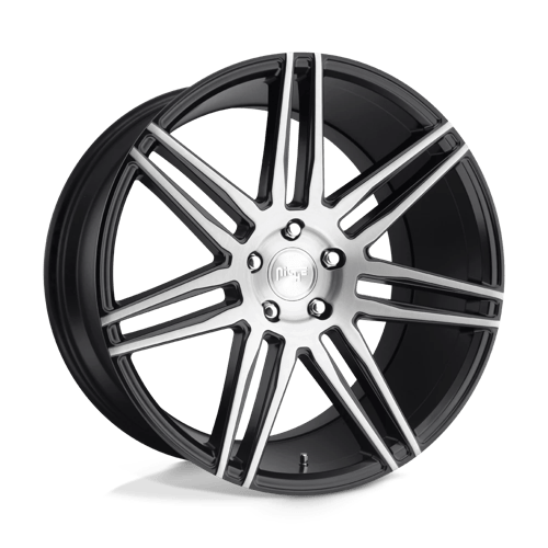 Niche M178 TRENTO Gloss Black Brushed 18x8 +40 5x114.3mm 72.6mm - WheelWiz