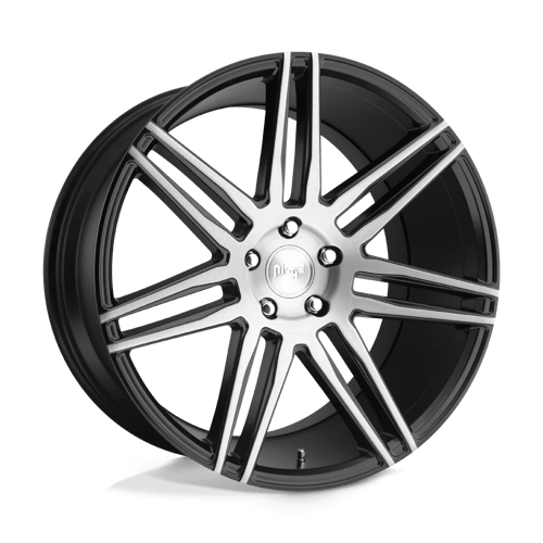 Niche M178 TRENTO Gloss Black Brushed 19x8.5 +35 5x120mm 72.6mm - WheelWiz