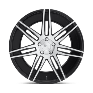 Niche M178 TRENTO Gloss Black Brushed 20x10.5 +27 5x112mm 66.6mm - Wheelwiz