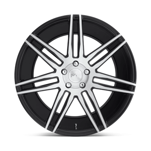 Niche M178 TRENTO Gloss Black Brushed 18x8 +40 5x114.3mm 72.6mm - WheelWiz