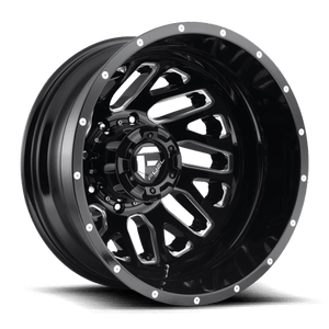 Fuel Offroad D581 TRITON Gloss Black Milled 20x8.25 -195 8x210mm 154.3mm - Wheelwiz