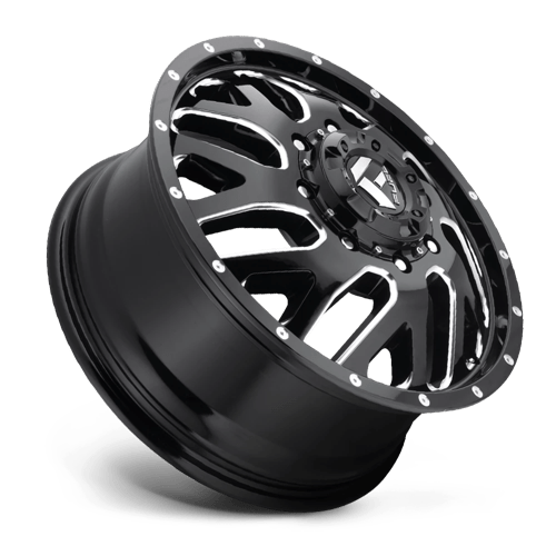 Fuel Offroad D581 TRITON Gloss Black Milled 20x8.25 +105 8x165.1mm 121.5mm - Wheelwiz