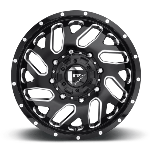 Fuel Offroad D581 TRITON Gloss Black Milled 20x8.25 +105 8x210mm 154.3mm - Wheelwiz