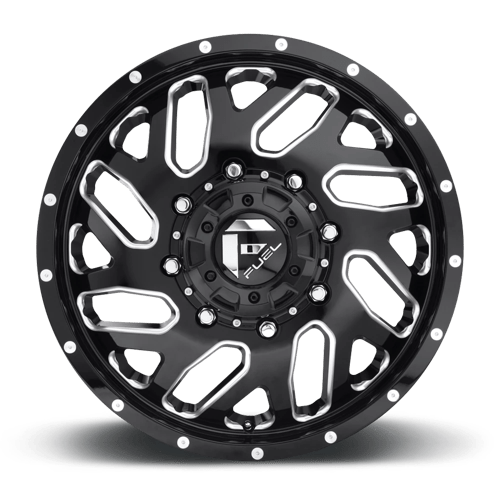 Fuel Offroad D581 TRITON Gloss Black Milled 22x8.25 +105 8x165.1mm 121.5mm - Wheelwiz