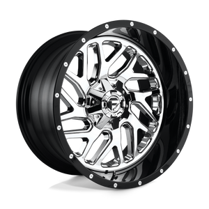 Fuel Offroad D211 TRITON Chrome Plated Gloss Black Lip 20x10 -19 5x114.3|5x127mm 78.1mm - 2 PIECE - WheelWiz