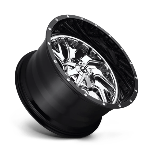 Fuel Offroad D211 TRITON Chrome Plated Gloss Black Lip 22x14 -70 8x170mm 125.1mm - 2 PIECE - WheelWiz