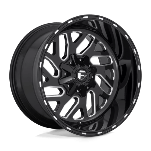 Fuel Offroad D581 TRITON Gloss Black Milled 20x9 +20 6x135|6x139.7mm 106.1mm - Wheelwiz