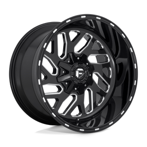 Fuel Offroad D581 TRITON Gloss Black Milled 22x12 -43 6x135|6x139.7mm 106.1mm - WheelWiz