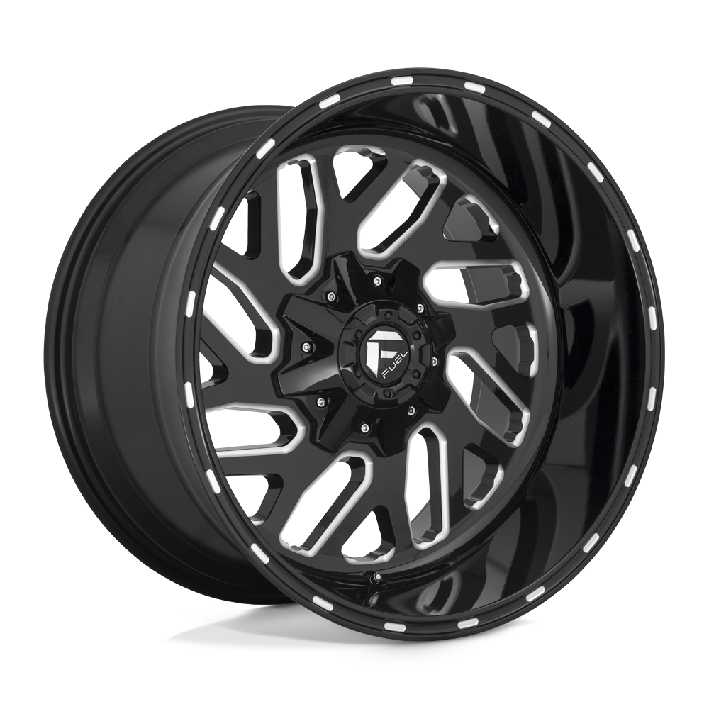 Fuel Offroad D581 TRITON Gloss Black Milled 18x9 +20 6x135|6x139.7mm 106.1mm - WheelWiz