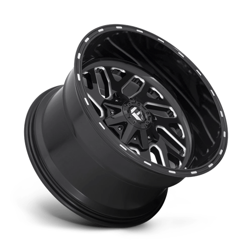Fuel Offroad D581 TRITON Gloss Black Milled 22x12 -43 8x180mm 124.2mm - Wheelwiz