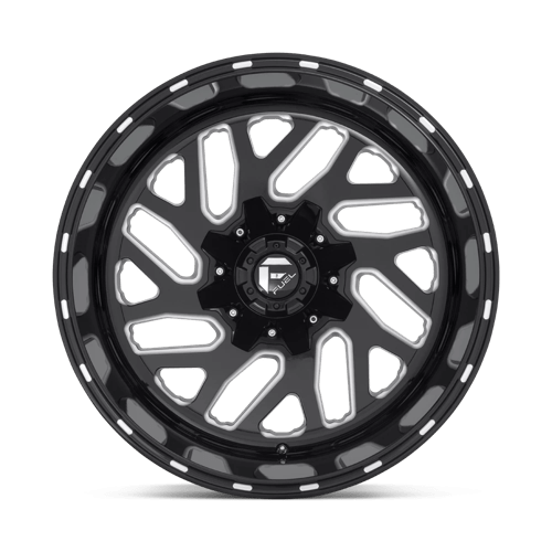 Fuel Offroad D581 TRITON Gloss Black Milled 22x9.5 +20 8x170mm 125.1mm - WheelWiz