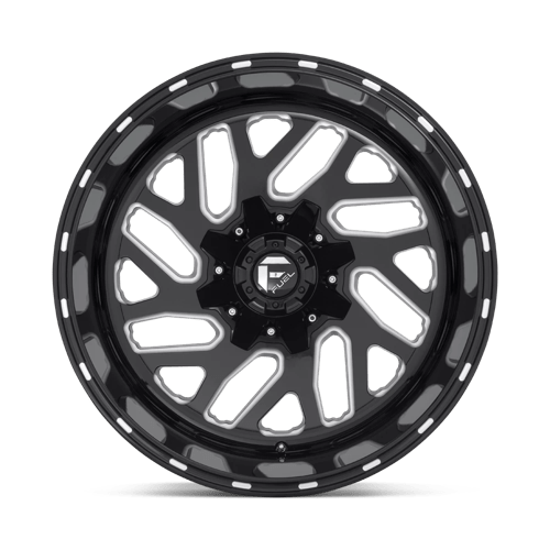 Fuel Offroad D581 TRITON Gloss Black Milled 24x12 -44 8x180mm 124.2mm - Wheelwiz