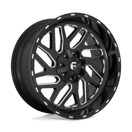 Fuel Offroad D581 TRITON Gloss Black Milled 22x10 -19 6x135|6x139.7mm 106.1mm - Wheelwiz