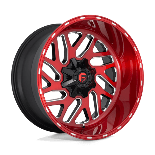 Fuel Offroad D691 TRITON Candy Red Milled 22x10 -18 8x180mm 124.2mm - Wheelwiz